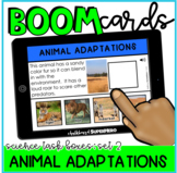 Science Task Boxes Set 2 Boom Cards™: Animal Adaptations