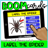 Science Task Boxes Set 2 Boom Cards™: Label the Spider
