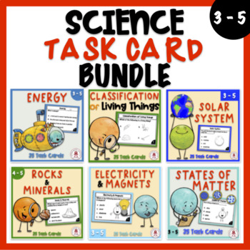 Preview of Science Task Card Bundle - DIGITAL & PDF