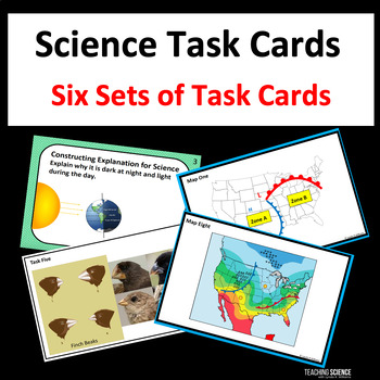 Preview of Science Task Cards & Science Stations Science Activities and Science Skills