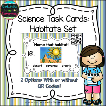 Preview of Science Task Cards: Habitats Set