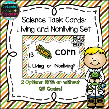 Preview of Science Task Cards: Living and Nonliving