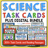 Science Task Cards + Digital Boom Cards BUNDLE