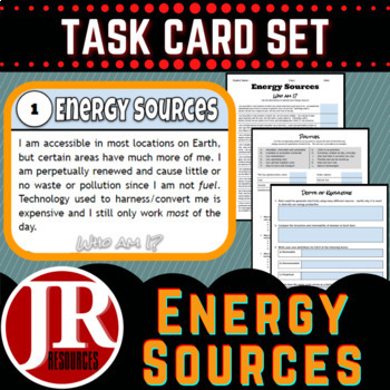 Preview of Science Task Cards: Renewable & Nonrenewable Resources