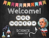 Science Teacher Door Sign (GOOGLE DRAWINGS)