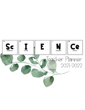 Preview of EDITABLE Science Teacher Planner