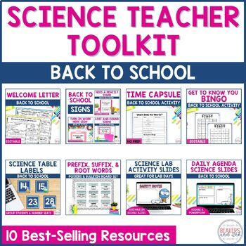 Preview of Science Teacher Toolkit Back to School