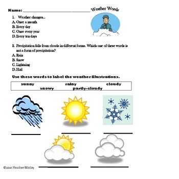 Science: Teaching Weather Bundle Unit by Mrs. Motley: SOLTeacher