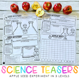 Science Teasers - Apple Week Science Experiment - 3 Levels