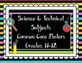 Science & Technical Subjects Common Core Posters {Grades 11-12}