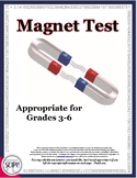 Science Test Over Magnets - EDITABLE  - Appropriate for Gr