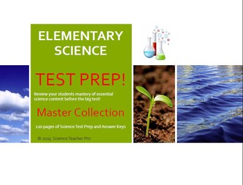 Preview of Science Test Prep -Elementary MASTER Science Edition