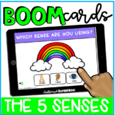 Science: The Five Senses BOOM CARDS {distance learning}