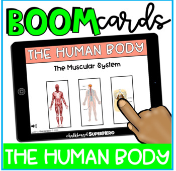 Preview of Science: The Human Body Systems BOOM CARDS {distance learning}