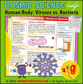 Preview of Our Human Body: Viruses & Vaccines • Bacteria vs. Viruses, Antibiotics • Biology