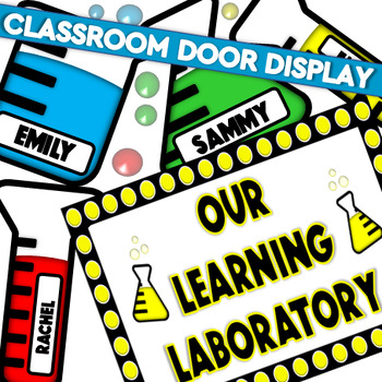 Preview of Science Theme Classroom Door/Bulletin Board Display