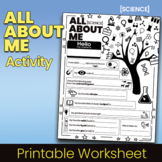 Science Themed All About Me Activity (Printable)