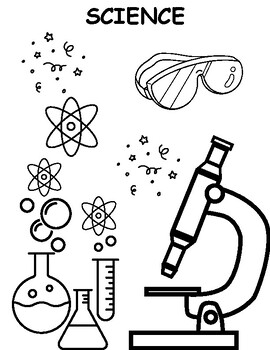 Preview of Science Themed Coloring Packet to Supplement Science Lessons and Classroom Acts