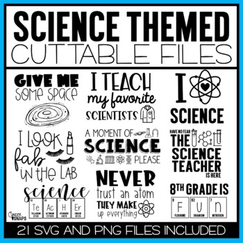 Download Science Themed Cuttable Files Svg And Png By Ginger Snaps Tpt