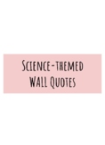 Science-Themed Quotes Posters