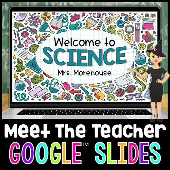 Preview of Science Themed Virtual Meet the Teacher or Open House