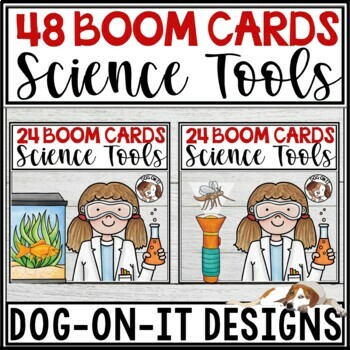 Preview of Science Tool Vocabulary Bundle BOOM Cards 4.4A, 5.4A 6.4A