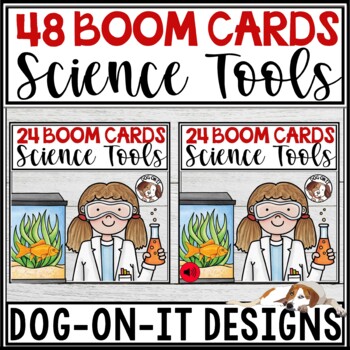 Preview of Science Tool Vocabulary Bundle BOOM Cards with Audio 4.4A, 5.4A 6.4A