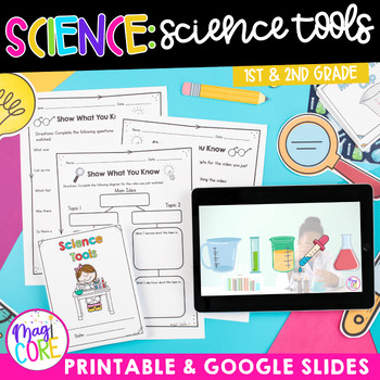 Preview of Science Tools - 1st & 2nd Grade Science Unit Lab Safety Worksheets & Activities