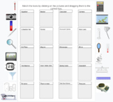 Science Tools Digital Sort TEKS 2.4A and 3.4A and 4.4A and 5.4A