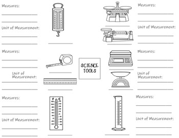 Science Tools - Interactive Notebook / Foldable by Kacanich's Creations