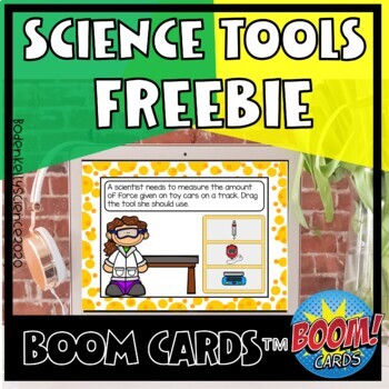Preview of Science Tools Uses and Vocabulary Practice Boom Cards 