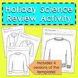 Science Ugly Christmas or Holiday Sweater - Review Activity