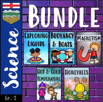 Preview of Alberta Science │ Grade 2 Science Unit Bundle {Editable}