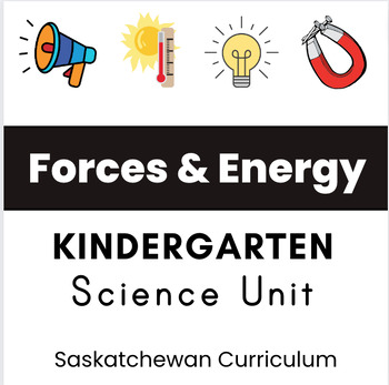 Preview of Science Unit Plan: Kindergarten "Forces and Energy" FE K.1 (Saskatchewan)