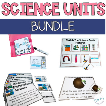 Preview of Science Units BUNDLE for Special Ed - Leveled & Differentiated Centers