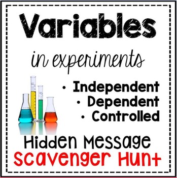 Preview of Science Variables Activity: Independent, Dependent, Controlled