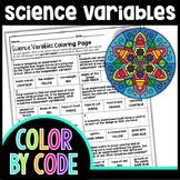 Science Variables Winter Color By Number | Science Color B