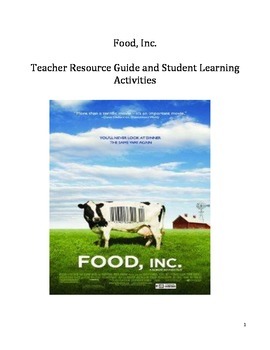 Preview of Science Video Guide/Resource - Food Inc.