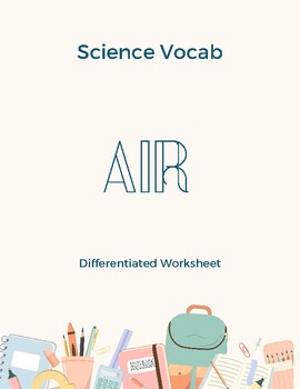 Preview of Science Vocabulary (Air)