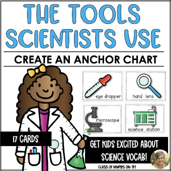 Preview of Science Tools Vocabulary Cards & Make an Anchor Chart for Young Scientists