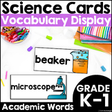 Kindergarten Science Vocabulary Cards Tier 2 Academic Word