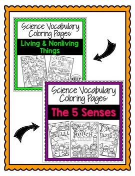 Science Vocabulary Coloring Pages - Being a Scientist by Created by