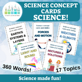 Science Vocabulary - Concept Cards and Riddles - The Ultim