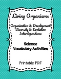 Science Vocabulary Games: Plants & Animals: Classification