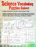 Science Vocabulary Puzzles Galore!
