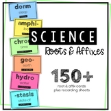 Science Vocabulary Roots & Affixes - YEAR LONG - Word Wall