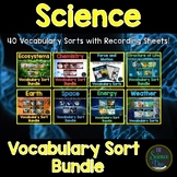 Science Vocabulary Sort Bundle