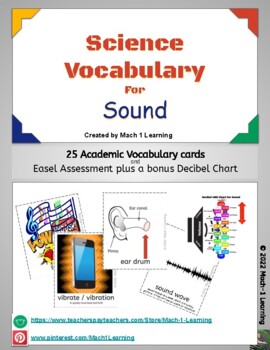 Preview of Science Vocabulary for Sound