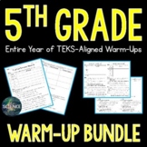Science Warm-Up Bundle - 5th Grade TEKS Aligned