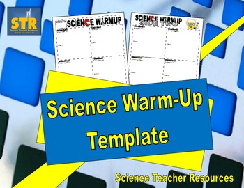 Preview of Science Warm-Up Template